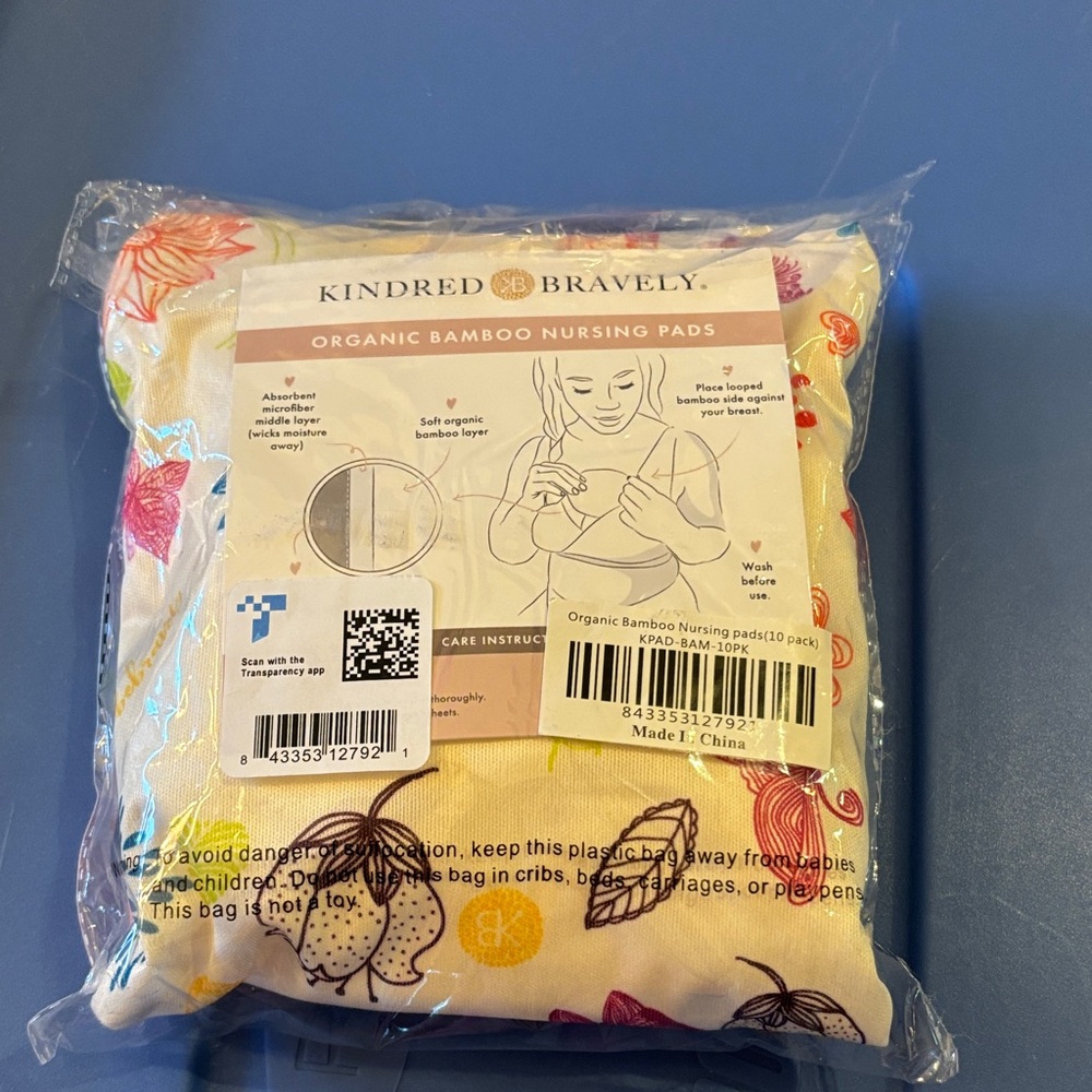 NWT Kindred Bravely Multicolor Bamboo Nursing Pads